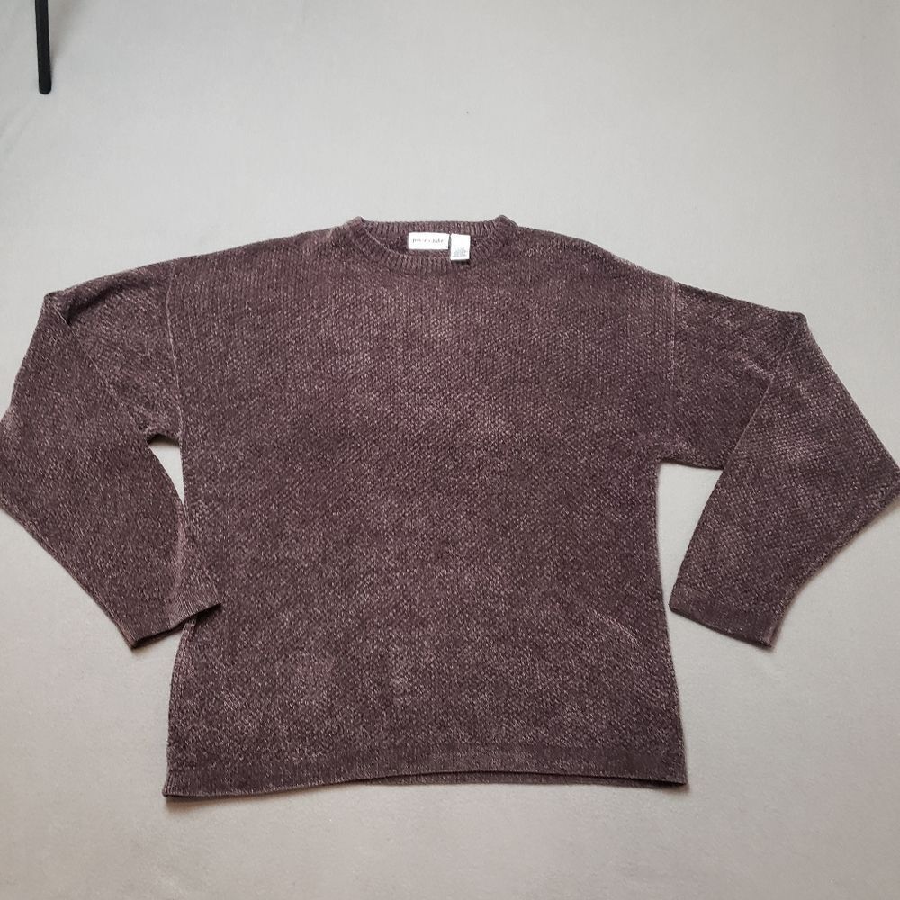 Mens PIERRE CARDIN Chenille Grandpa Sweater Sz Lrg